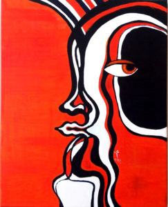 Greek Warrior, acrylic on canvas, 40x50, april 2018